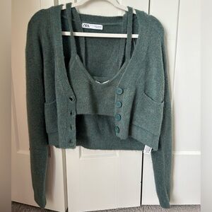 Zara Cardigan and Bralette Set